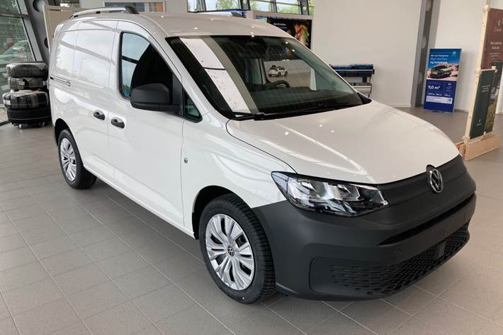 Hvid VW Caddy fra 2026
