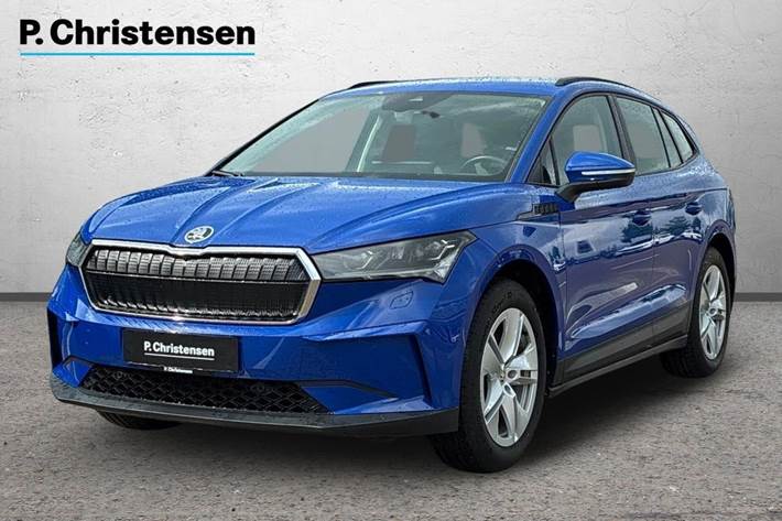Blå Skoda Enyaq fra 2023
