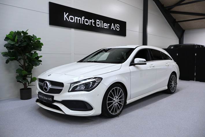 Hvid Mercedes CLA200 fra 2016