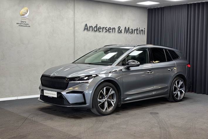 Grå Skoda Enyaq fra 2023