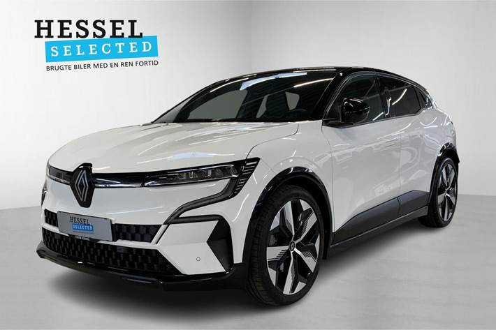Hvid Renault Megane E-Tech fra 2023 set udefra