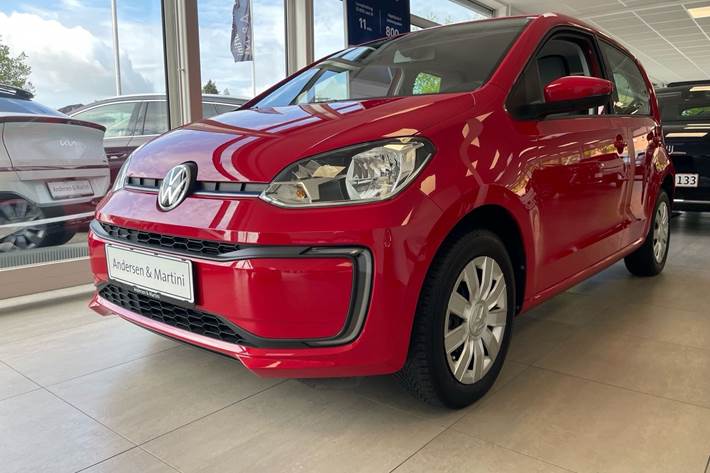 Rød VW e-up fra 2021