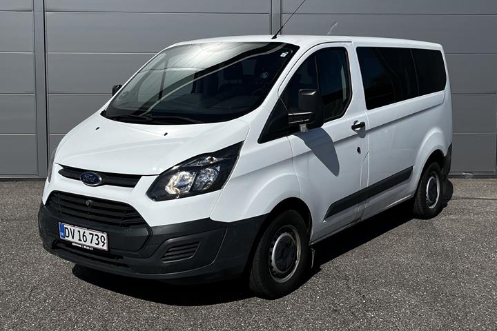 Hvid Ford Transit Custom fra 2014