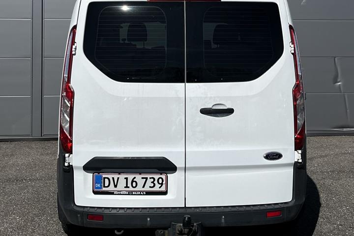 Hvid Ford Transit Custom fra 2014