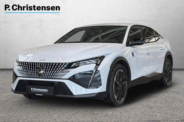 Hvid Peugeot e-408 fra 2025