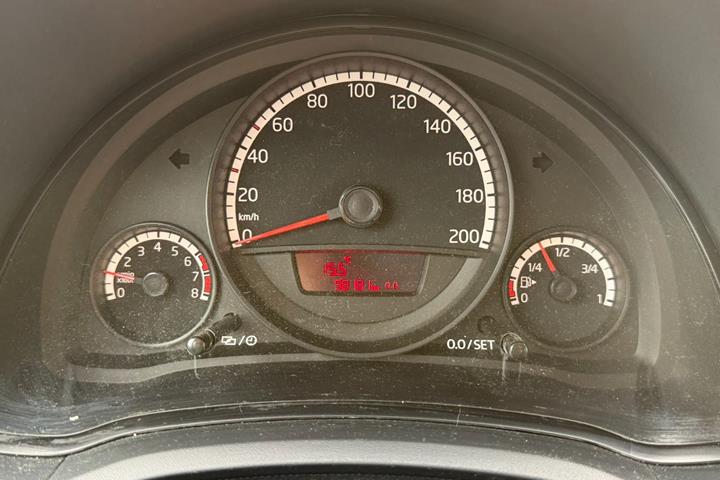 Sølv VW UP! fra 2014