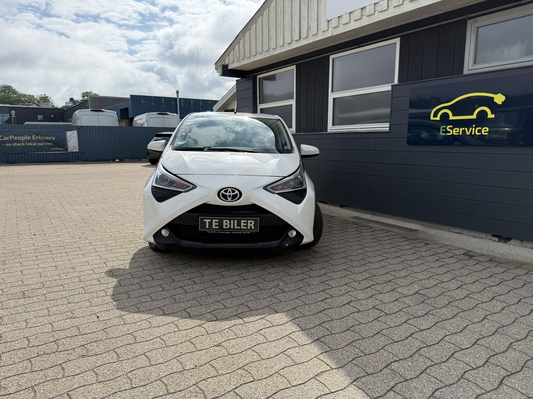 Hvid Toyota Aygo fra 2020