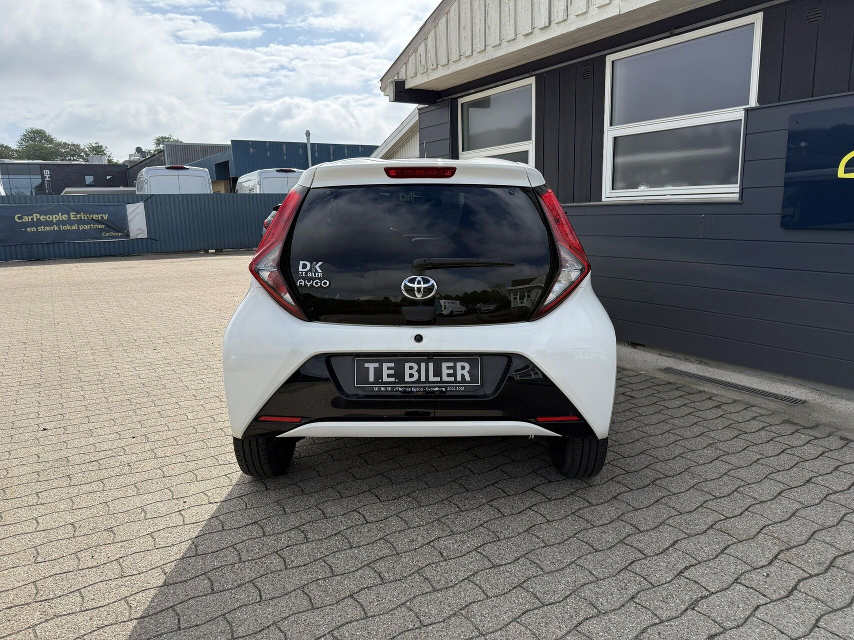 Hvid Toyota Aygo fra 2020