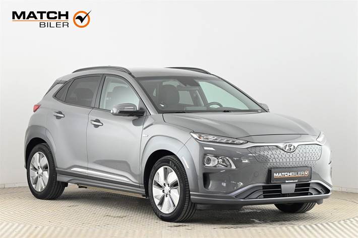 Grå Hyundai Kona fra 2021