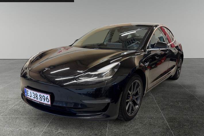 Sort Tesla Model 3 fra 2019