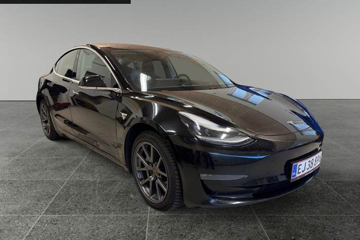 Sort Tesla Model 3 fra 2019