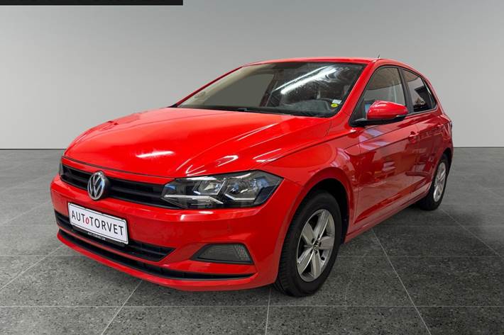 Rød VW Polo fra 2018