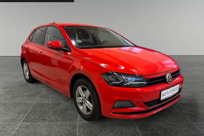 Rød VW Polo fra 2018