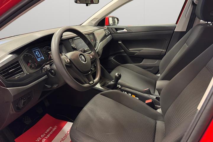 Rød VW Polo fra 2018