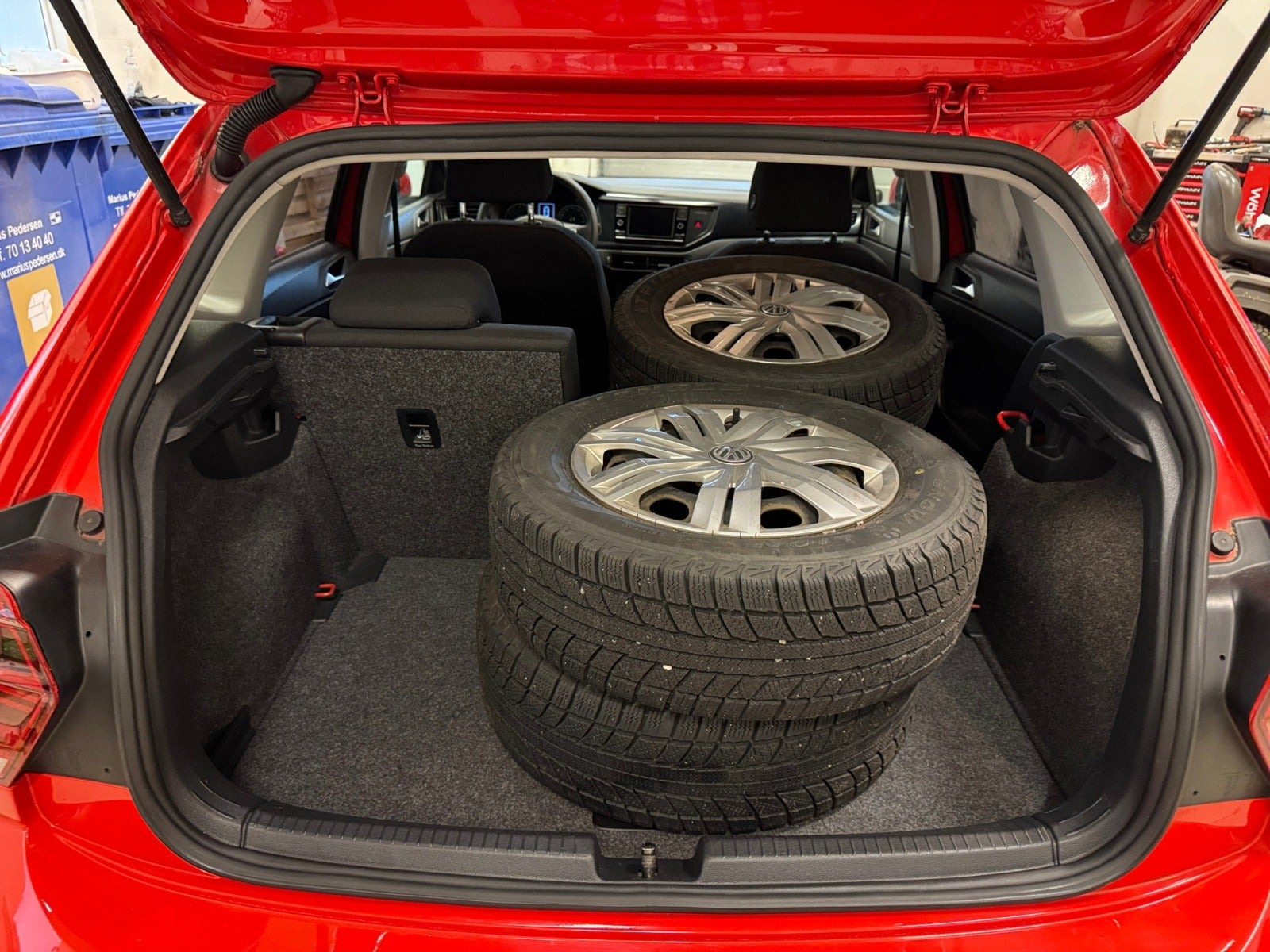 Rød VW Polo fra 2018