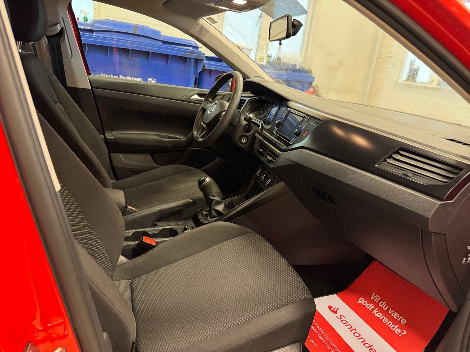 Rød VW Polo fra 2018