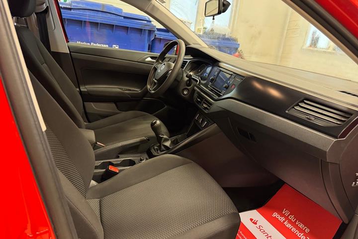 Rød VW Polo fra 2018