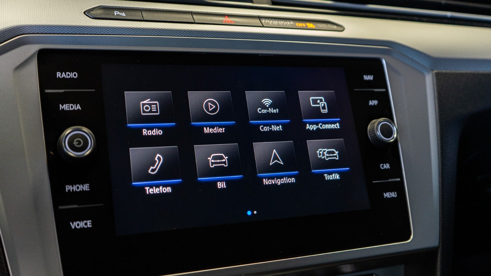 Sort VW Passat fra 2018
