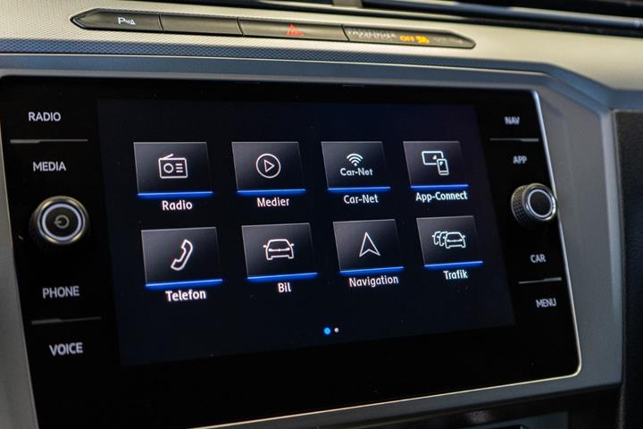 Sort VW Passat fra 2018