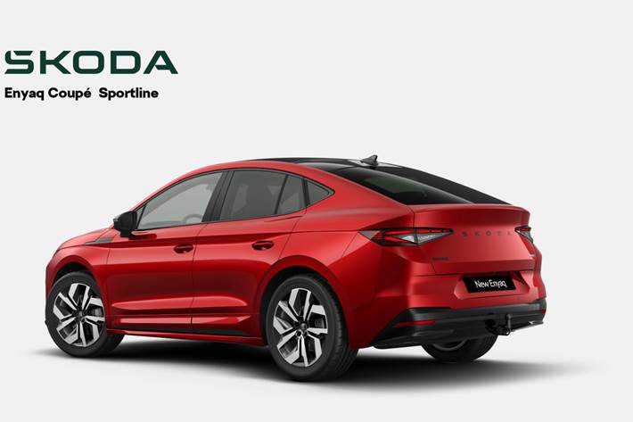 Rød Skoda Enyaq fra 2026