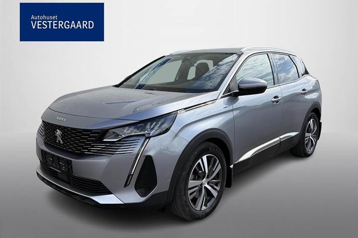 Grå Peugeot 3008 fra 2021