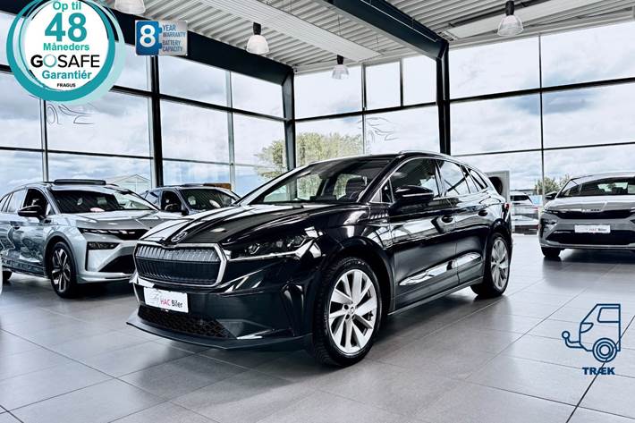 Gul Skoda Enyaq fra 2021