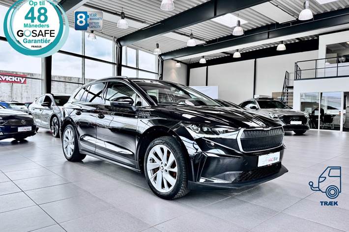 Gul Skoda Enyaq fra 2021