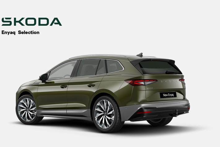 Grøn Skoda Enyaq fra 2026