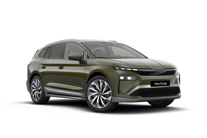 Grøn Skoda Enyaq fra 2026