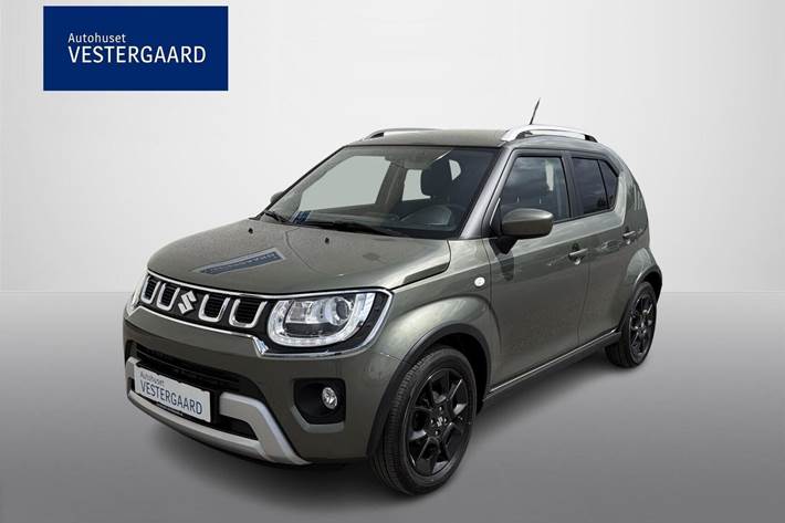 Grøn Suzuki Ignis fra 2024 set udefra