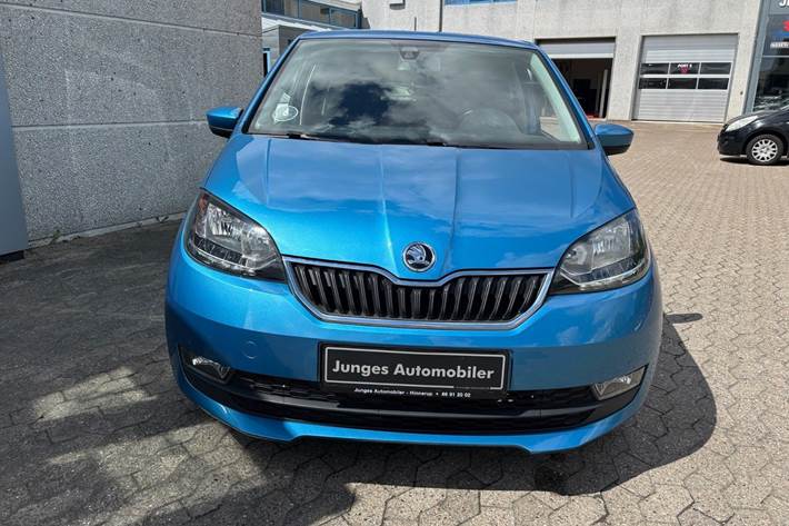 Blå Skoda Citigo fra 2018