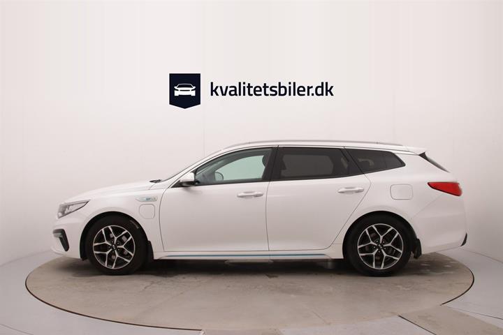 Hvid Kia Optima fra 2019