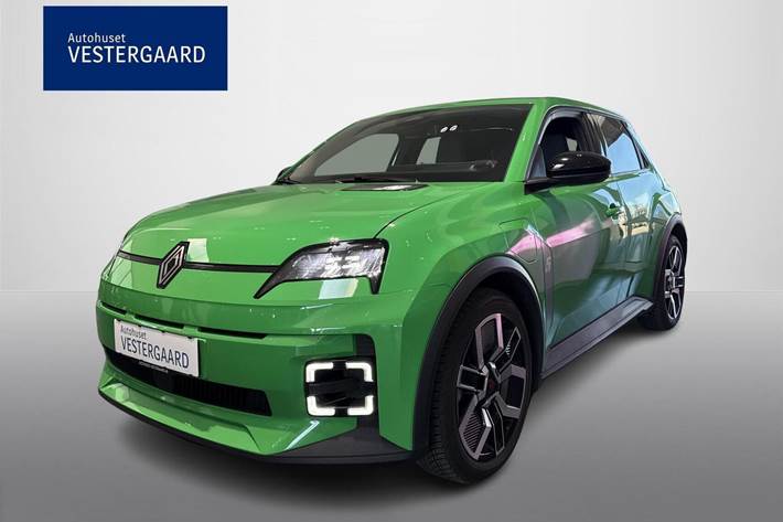 Grøn Renault 5 E-Tech fra 2025
