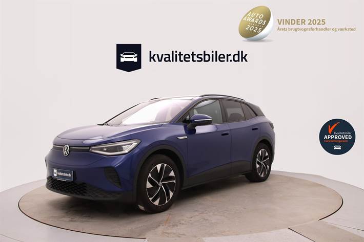 Blå VW ID.4 fra 2021