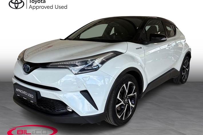 Hvid Toyota C-HR fra 2019