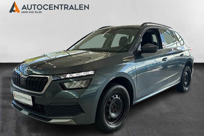 Grå Skoda Kamiq fra 2021 set udefra