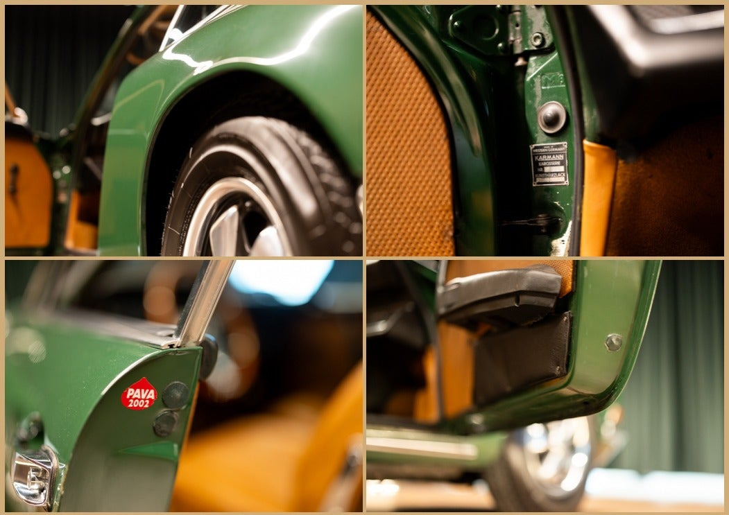 Grøn Porsche 912 fra 1968 set udefra