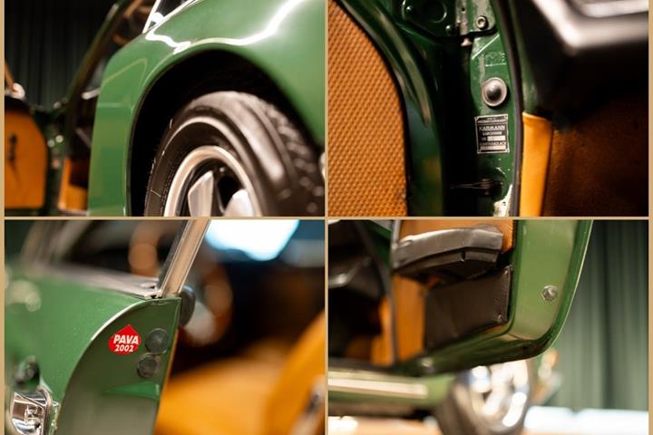 Grøn Porsche 912 fra 1968 set udefra