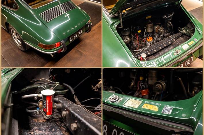 Grøn Porsche 912 fra 1968