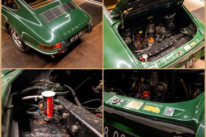 Grøn Porsche 912 fra 1968