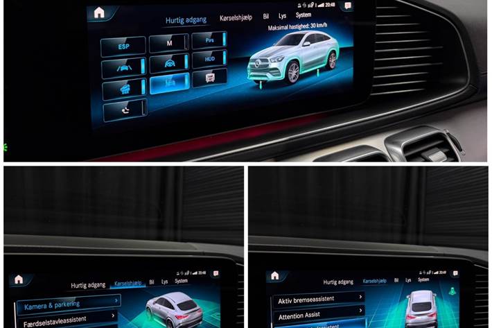 Grå Mercedes GLE350 de fra 2023