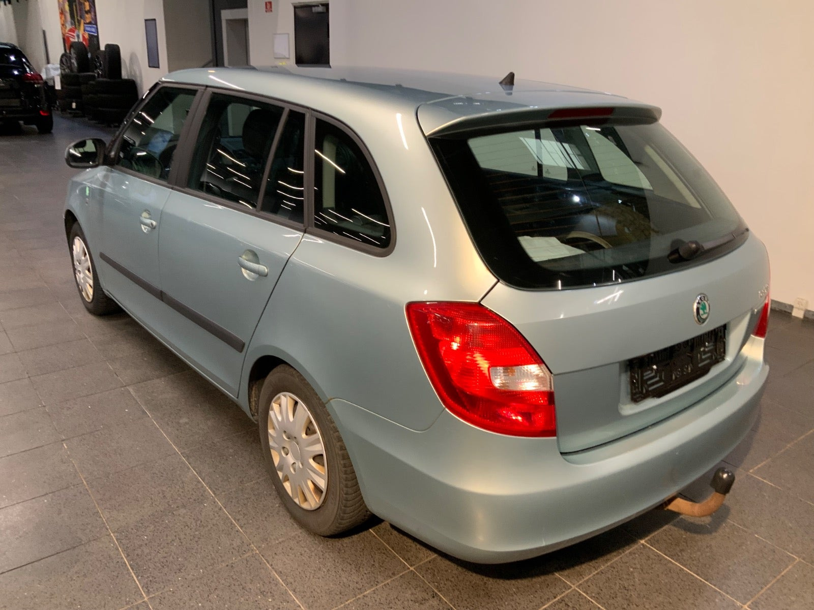 Grøn Skoda Fabia fra 2013