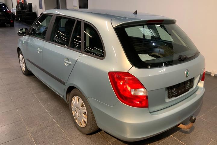 Grøn Skoda Fabia fra 2013