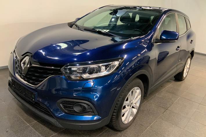 Blå Renault Kadjar fra 2019 set udefra