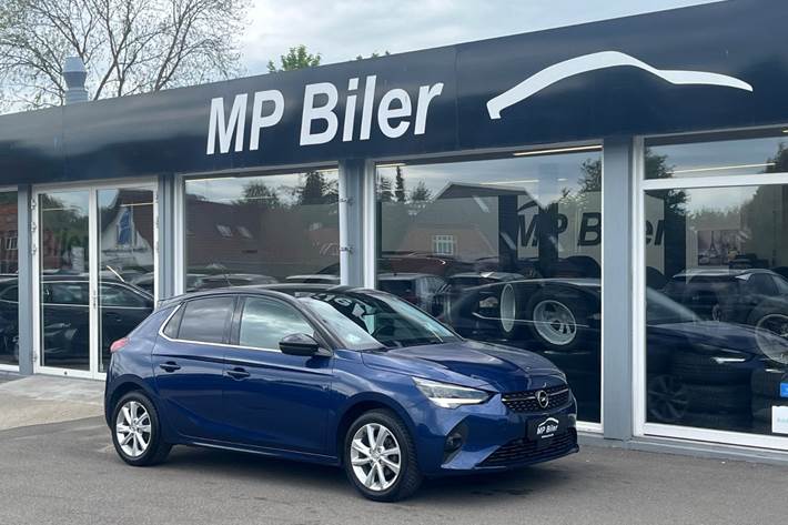 Blå Opel Corsa fra 2021