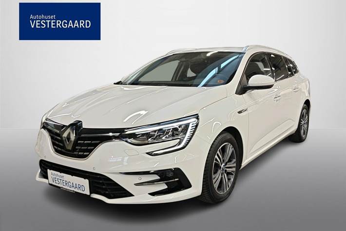 Hvid Renault Megane IV fra 2020 set udefra