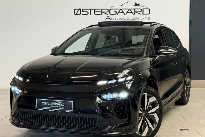 Sort Skoda Enyaq fra 2026 set udefra