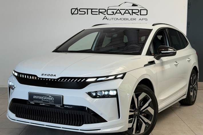 Hvid Skoda Enyaq fra 2026