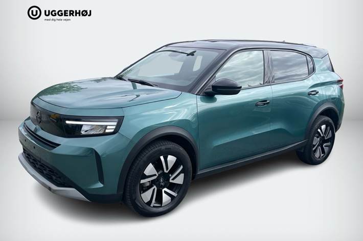 Grøn Opel Frontera fra 2025 set udefra