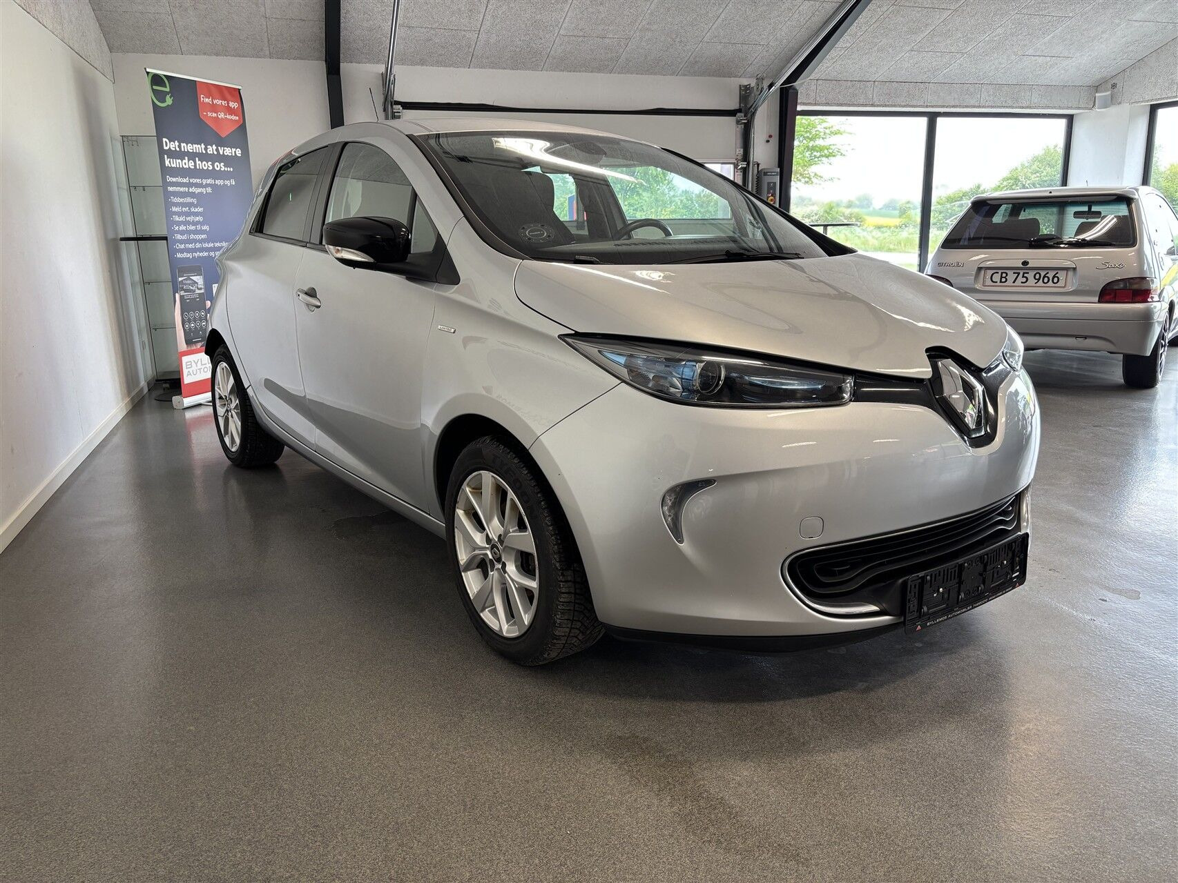 Sølv Renault Zoe fra 2019